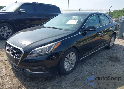 2016 Hyundai Sonata Hybrid/Se from USA, damaged, VIN KMHE24L11GA018549